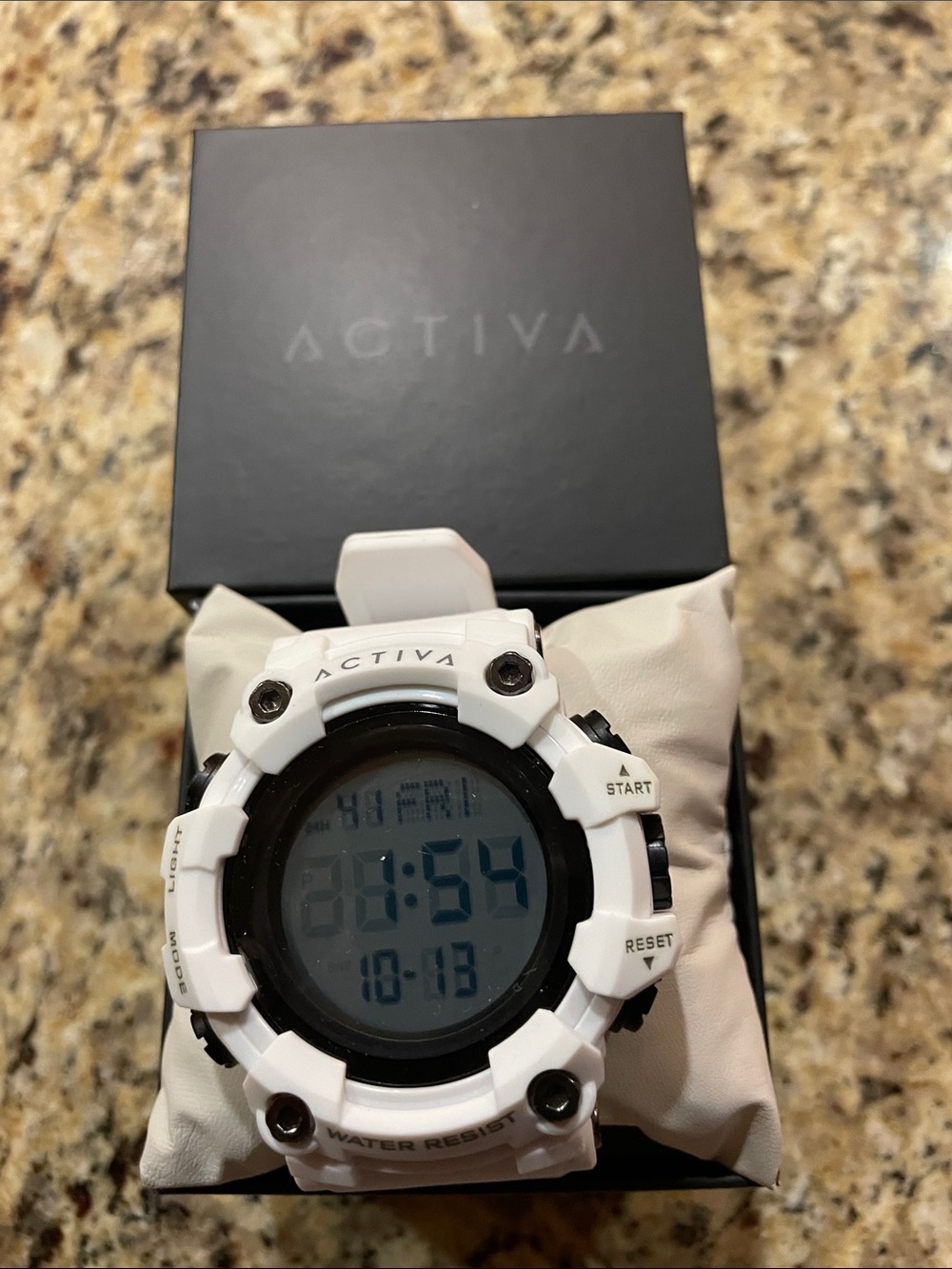 Ativa White Digital Sport Watch